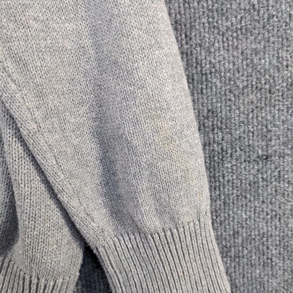 Weatherproof Vintage Men's Pullover Shawl Collar Sweater Gray Large Fair Isle - Picture 9 of 15